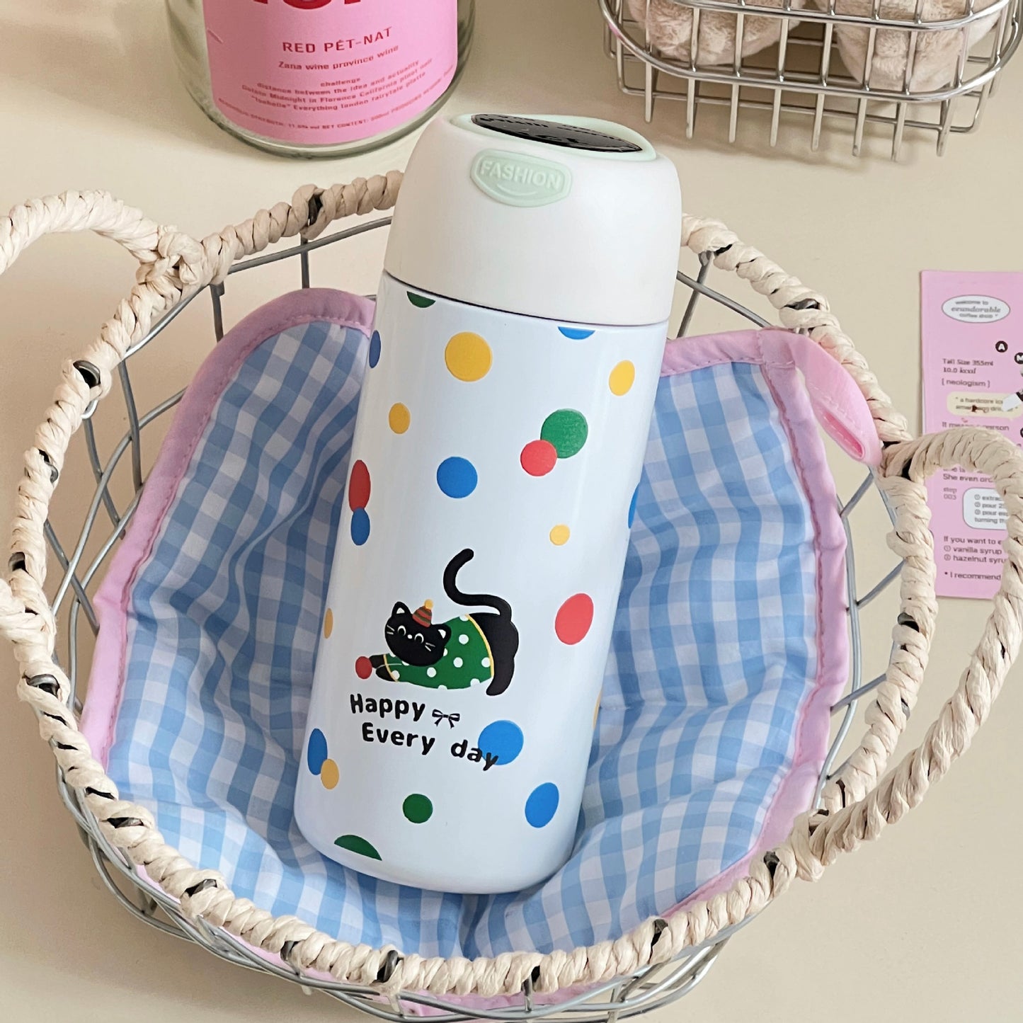 Damen Isolierte Trinkflasche mit verspieltem Tierdesign Brehn