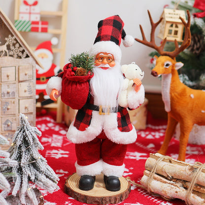 Nostalgische Weihnachtsmann Dekoration Brehn