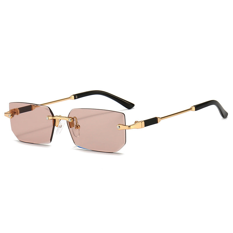 Damen elegante und modische Sonnenbrille mit transparentem Rahmen Brehn