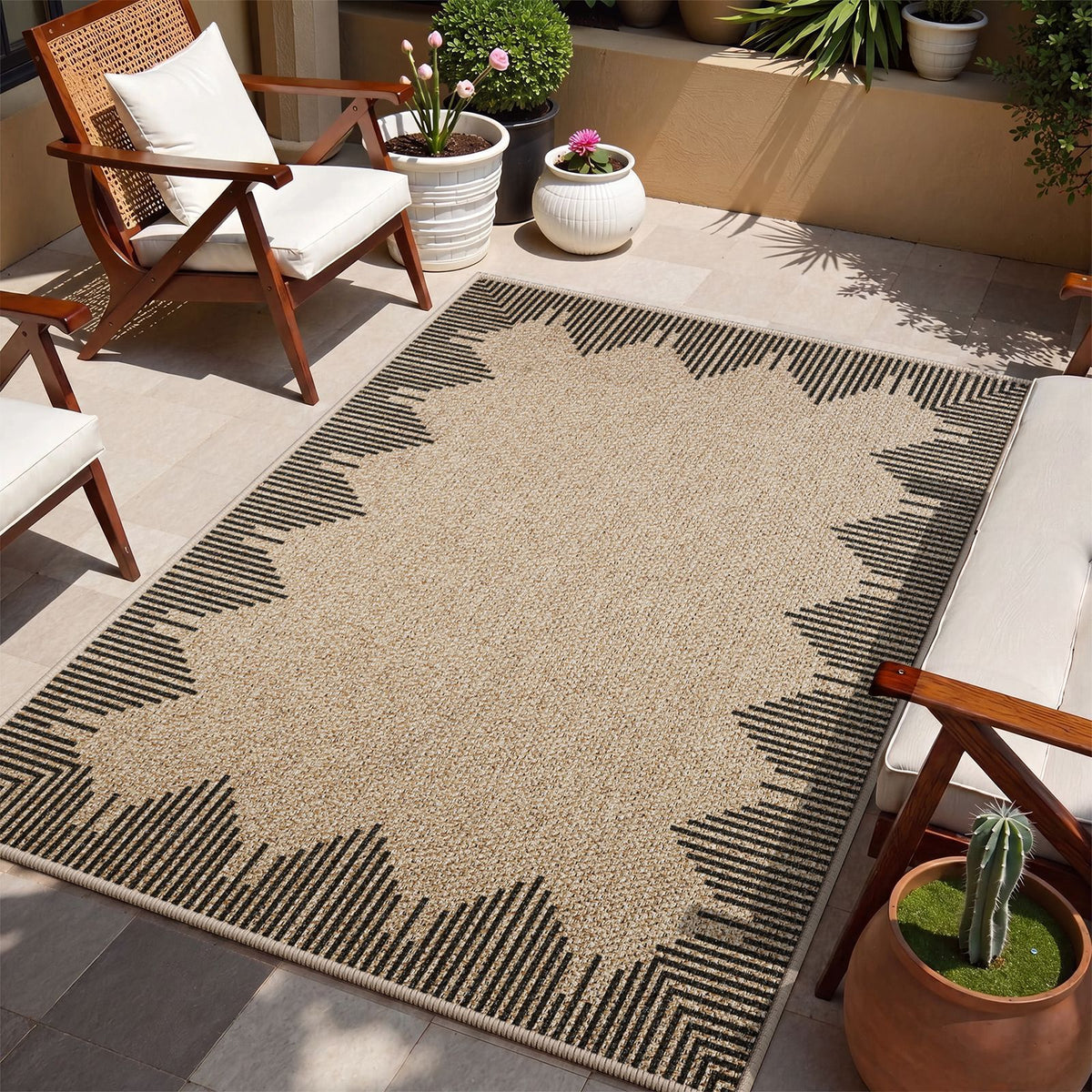 Outdoor Dekorativer Bereich Teppich