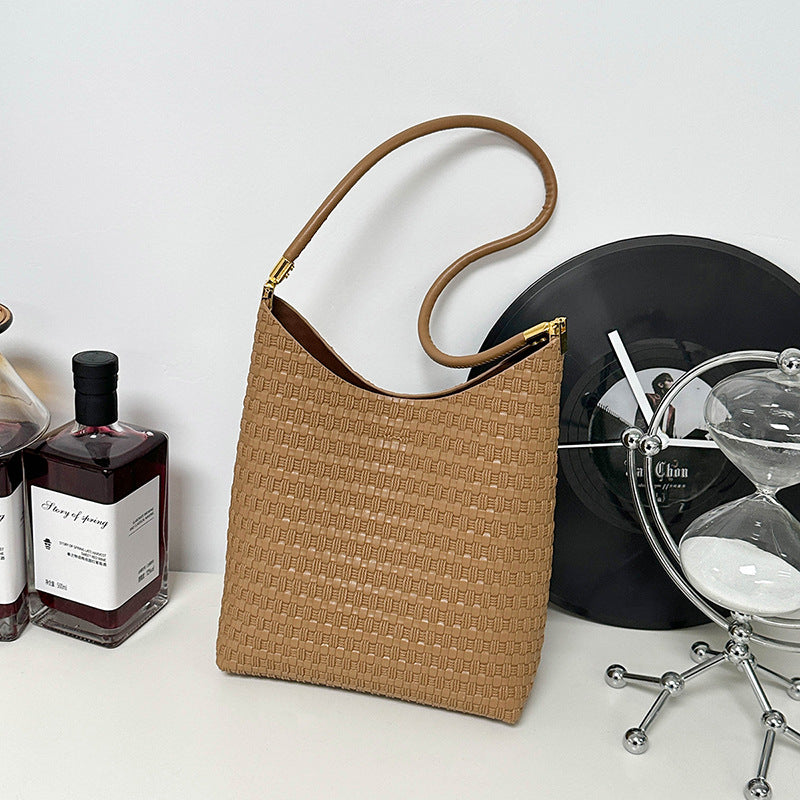 Texturierte Gewebe Schultertasche