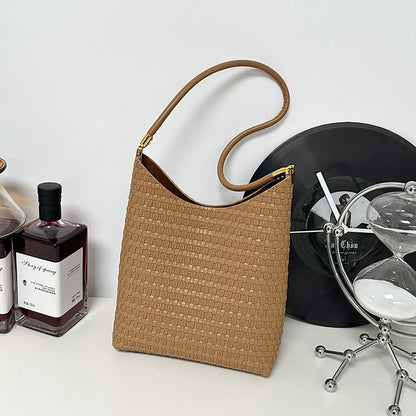 Texturierte Gewebe Schultertasche