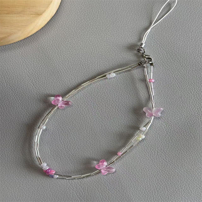 Dekorativer Schmetterlings Charm Brillenband Brehn