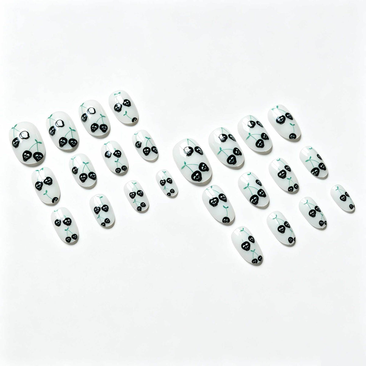 Edgy Skull Kirsche Nagelkunstset
