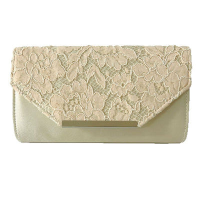 Elegante Florale Spitze Abend Clutch