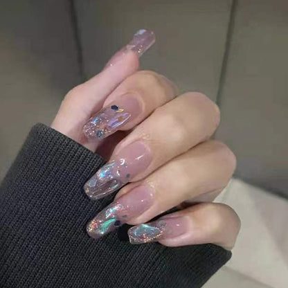 Premium Glitter Gel Press-On Nägel Brehn