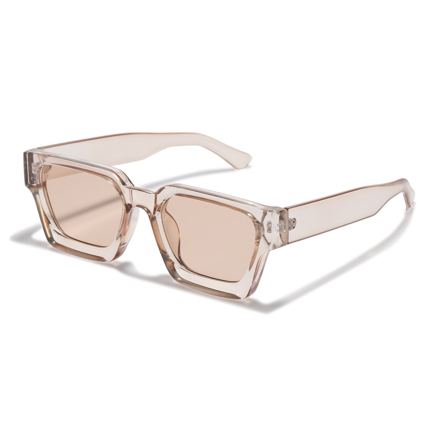 Damen modische Sonnenbrille mit klarem Rahmen und Verlaufsgläsern Brehn