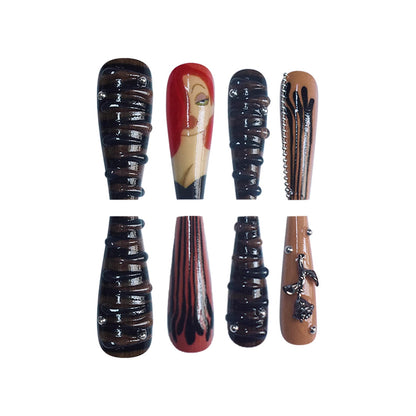 Künstlerische Charakter Nagelkunst Extensions Brehn