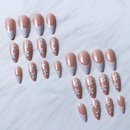 Elegantes florales Tipp Acryl-Nagelkunst-Kit