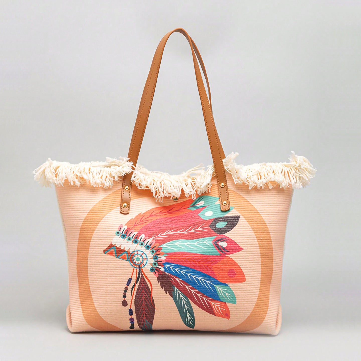 Strandtasche mit Einzigartigem Federdesign Brehn