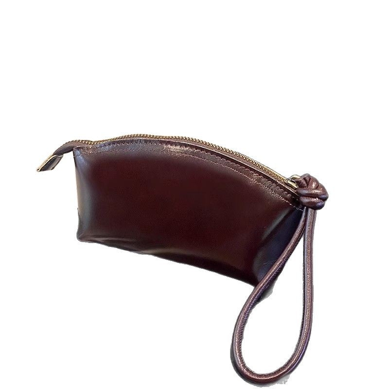 Elegante Kunstleder Kosmetik Tasche mit Reißverschluss Brehn