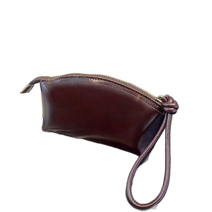 Elegante Kunstleder Kosmetik Tasche mit Reißverschluss Brehn