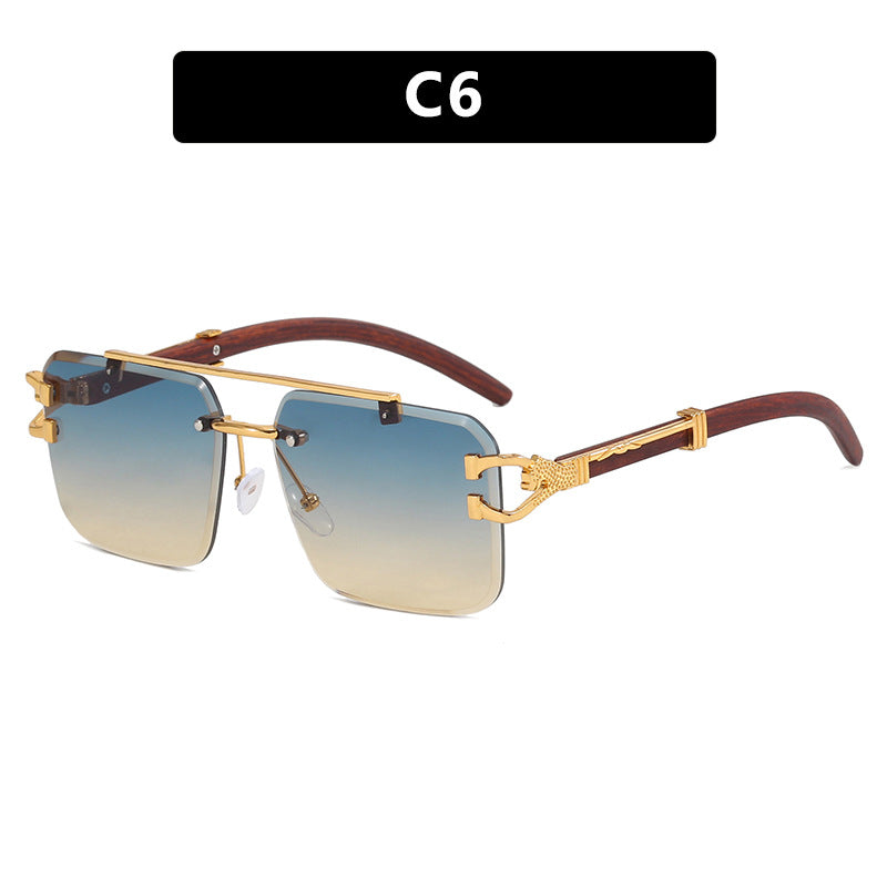 Damen modische Brille mit innovativem Rahmen und luxuriösem Holzdetail Brehn