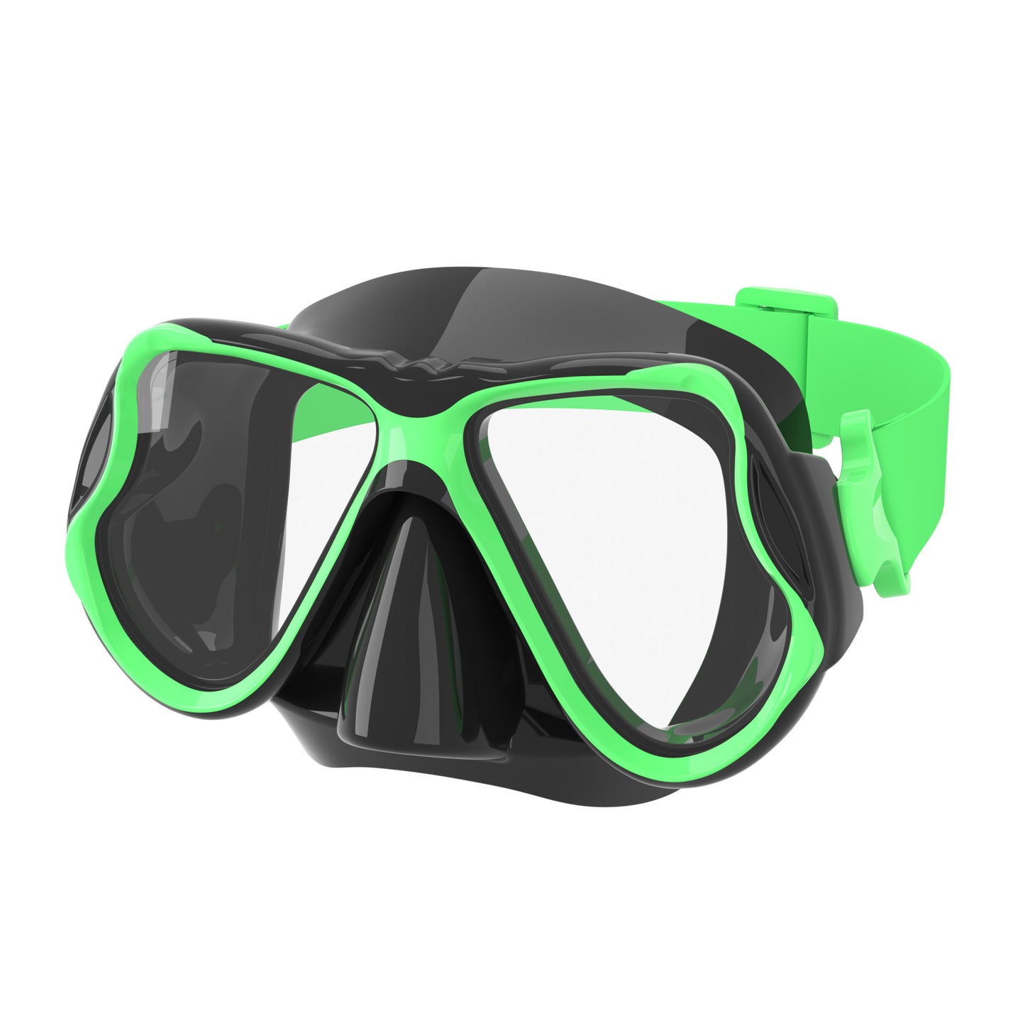 Hochwertige Tauchmaske mit Flexiblem Silikonrand und Breitem Sichtfeld Brehn