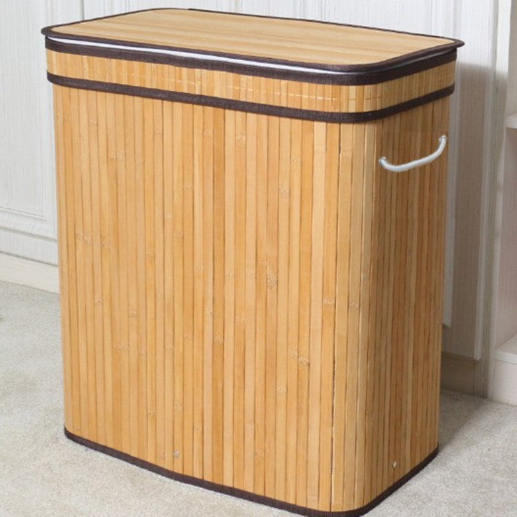 Eleganter Wäschekorb Aus Natürlichem Bambus Brehn