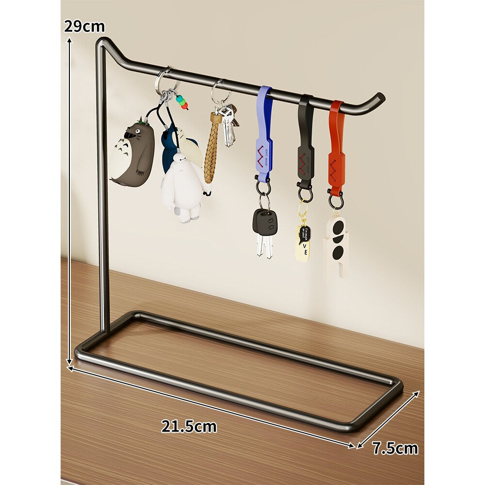Slim Desktop Schlüsselanhänger & Zubehör Hängeständer mit minimalem Metallrahmen