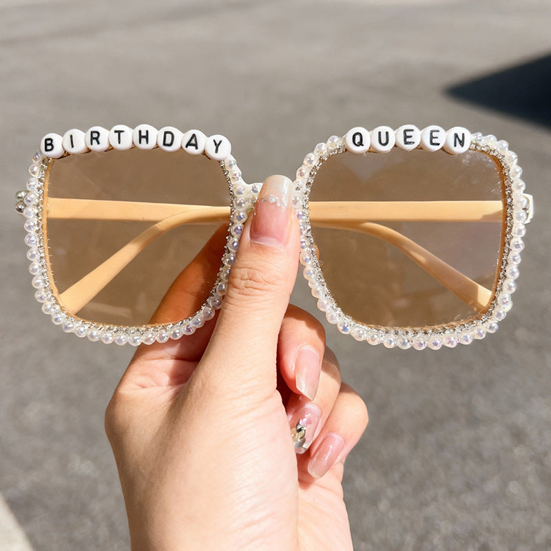 Statement Perlenverzierte Sonnenbrille Brehn