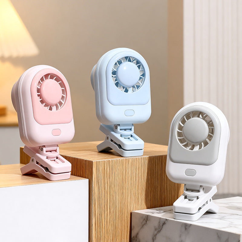 Frauen tragbarer Clip-Ventilator mit USB-Lademöglichkeit und hervorragender Flexibilität Brehn