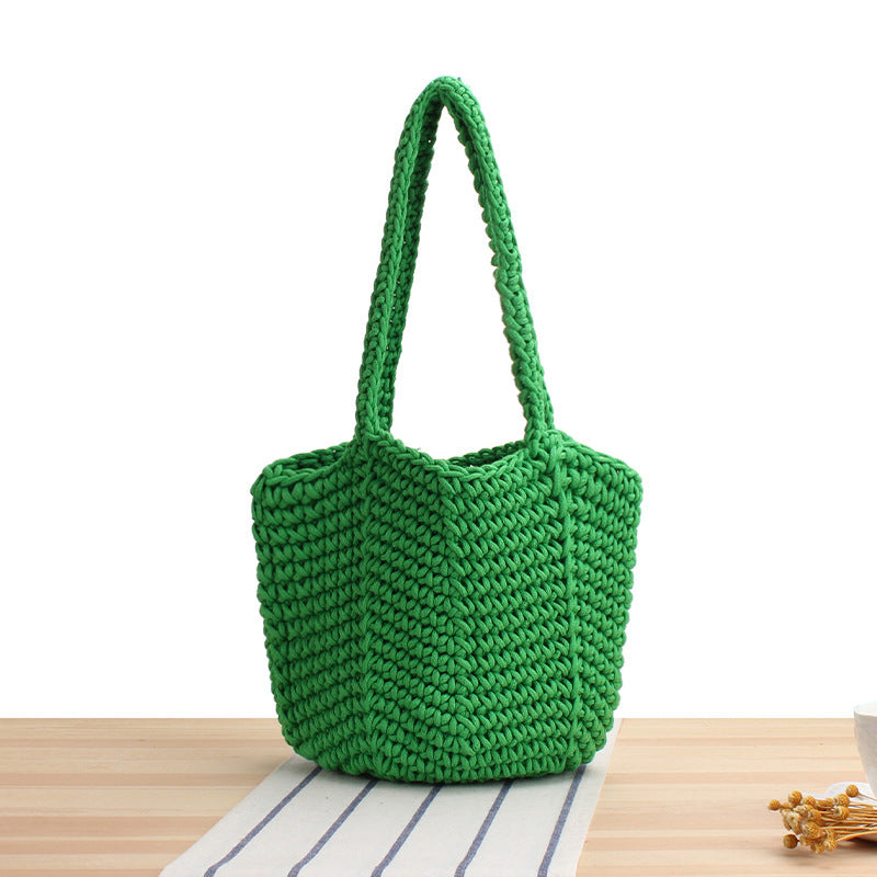 Handtasche Aus Handgefertigtem Makramee mit Strukturiertem Design Brehn