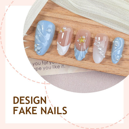 Kunstnagelset mit filigranem Design und eleganten Akzenten Brehn