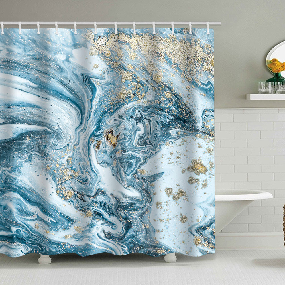 Künstlerisches Marmor Design Duschvorhang Brehn