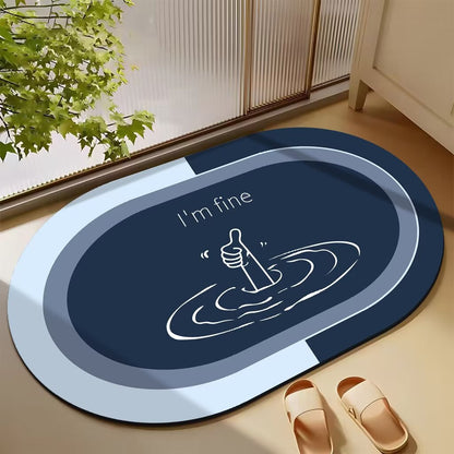 Oval Willkommen Fußmatte Brehn