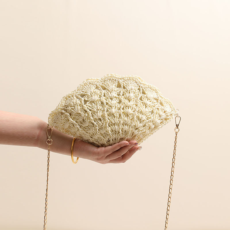 Elegante Clutch-Tasche Im Muscheldesign Brehn
