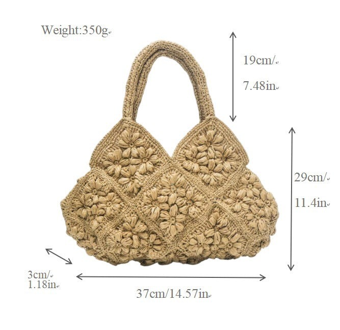 Handgefertigte Tasche mit Floralen Motiven Brehn