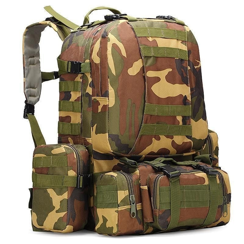 Taktischer Rucksack Mit Vielseitigem Stauraum Und Modularen Taschen Brehn