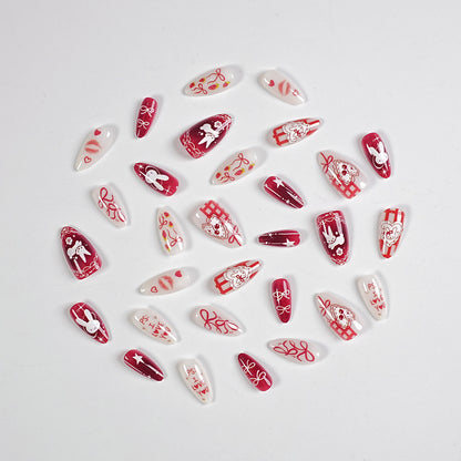Kreatives Press-On-Nagelset