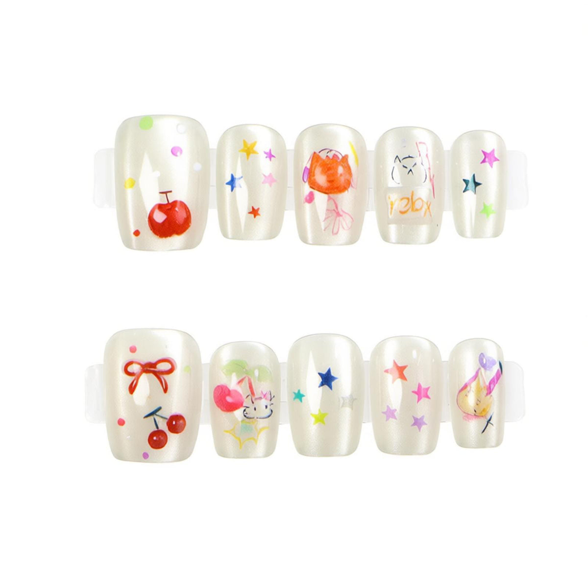 Kreatives Design Press-On Nagelkunst Brehn