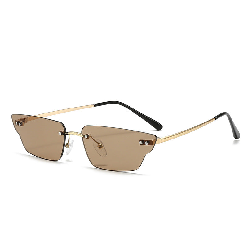 Damen futuristische geometrische Sonnenbrille Brehn