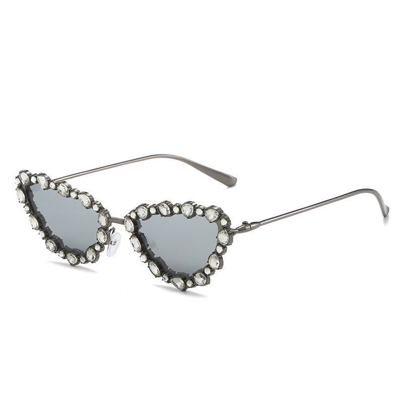 Herzförmige mit Strass verzierten Sonnenbrille Brehn