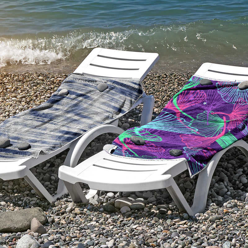 Strandtuch aus hautfreundlicher Mikrofaser mit kreativem Mustermix Brehn