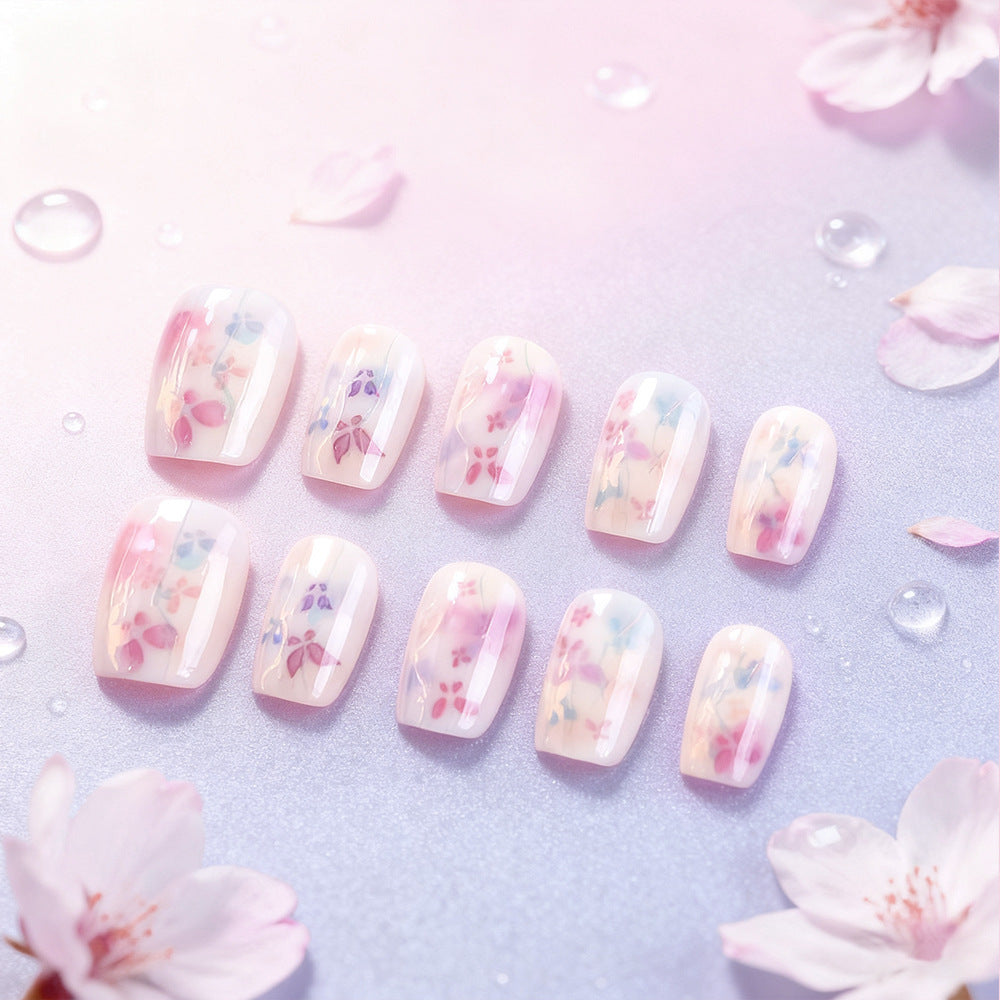 Künstlerisches Floral Nagelkunst Set Brehn
