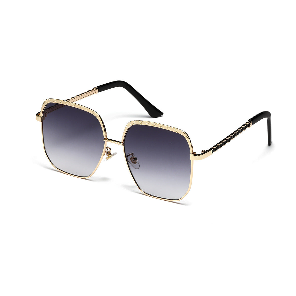 Damen modische oversized Sonnenbrille im geometrischen Design Brehn