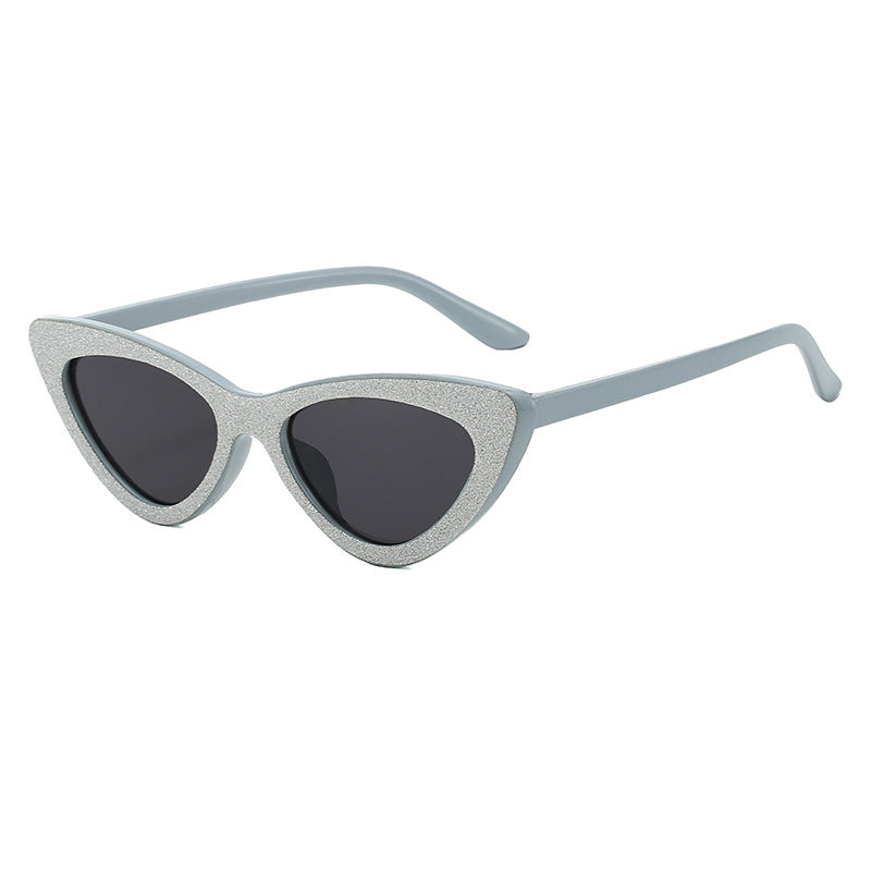 Damen Cat-Eye Sonnenbrille mit glamourösem Glitzerrahmen Brehn