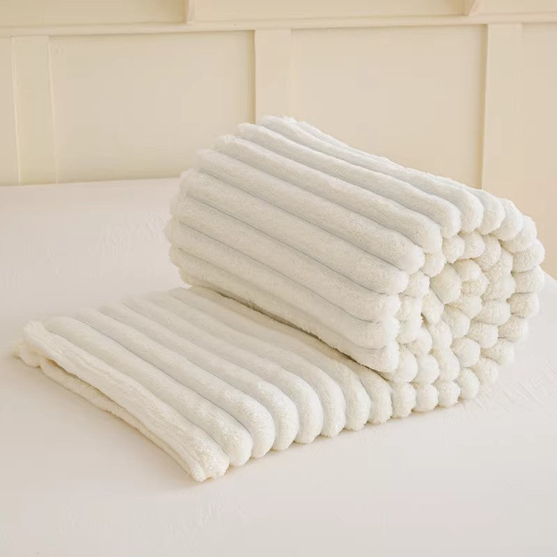 Damen hochwertige Kuscheldecke mit 3D-Struktur Brehn