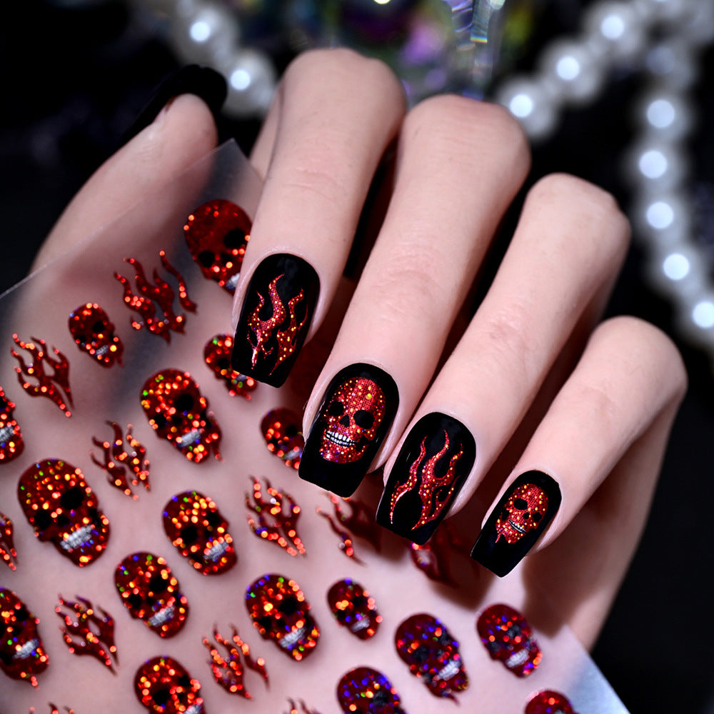 Glänzende Krone Nagelkunst Aufkleber