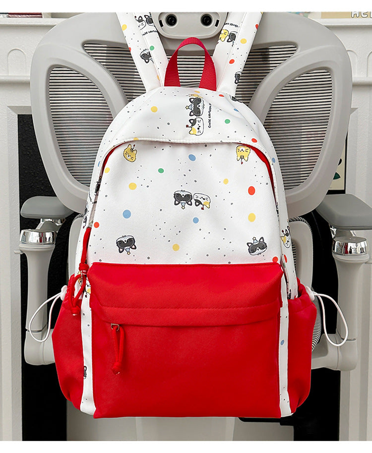 Rucksack mit Niedlichem Cartoon-Motiv und Praktischen Fächern Brehn
