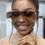 Damen modische oversized Sonnenbrille im stilvollen Retro-Design Brehn