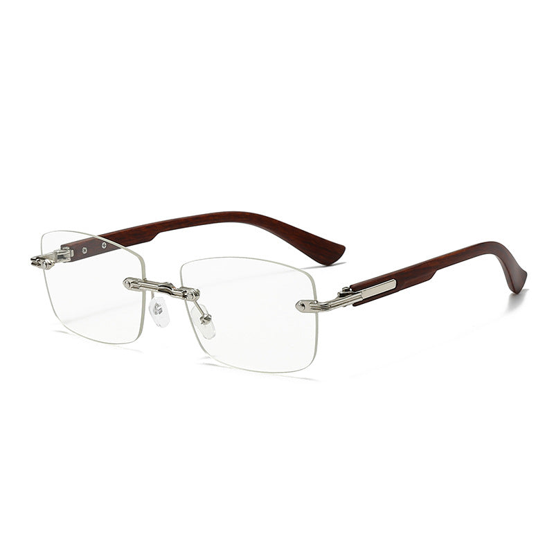 Damen modische quadratische Sonnenbrille mit eleganten Holzakzenten Brehn
