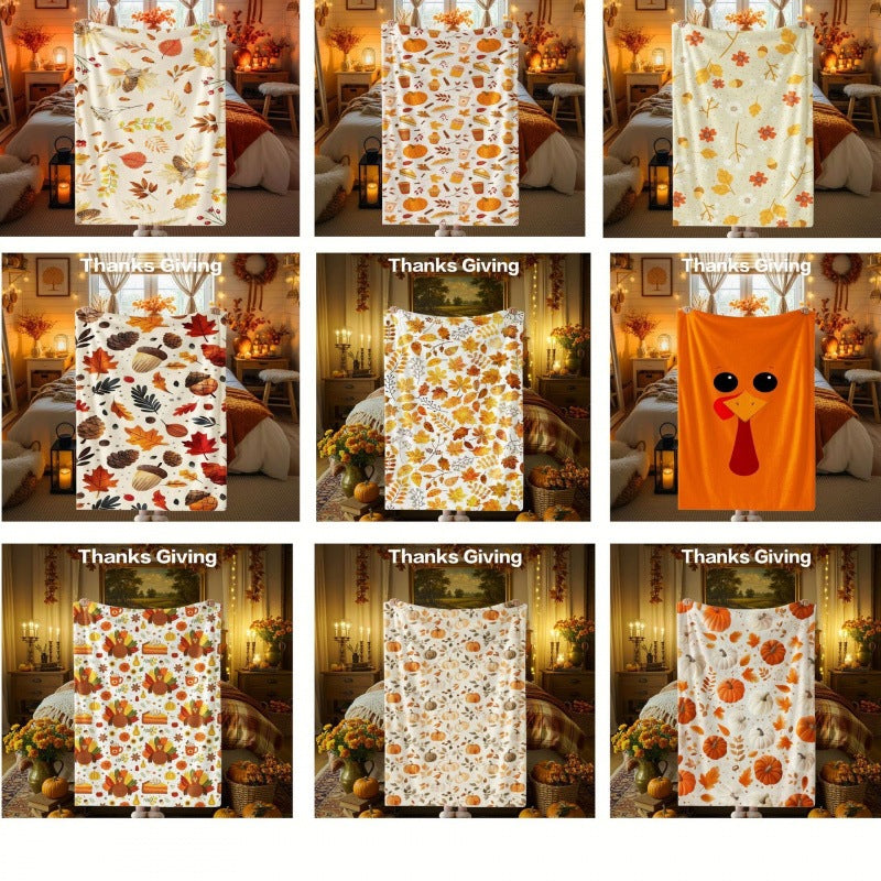 Thanksgiving-Themen Kuscheldecke