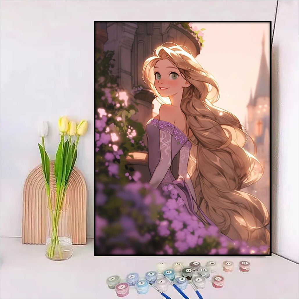 Disney-Inspiriertes DIY Malen nach Zahlen Leinwand-Kit Brehn