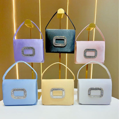 Stilvolle Satin Abendtasche