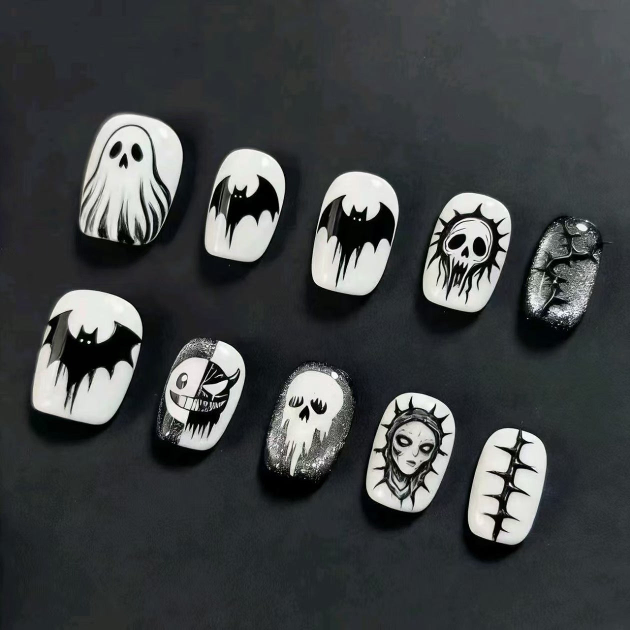 Halloween-Themen Nagelkunstset Brehn