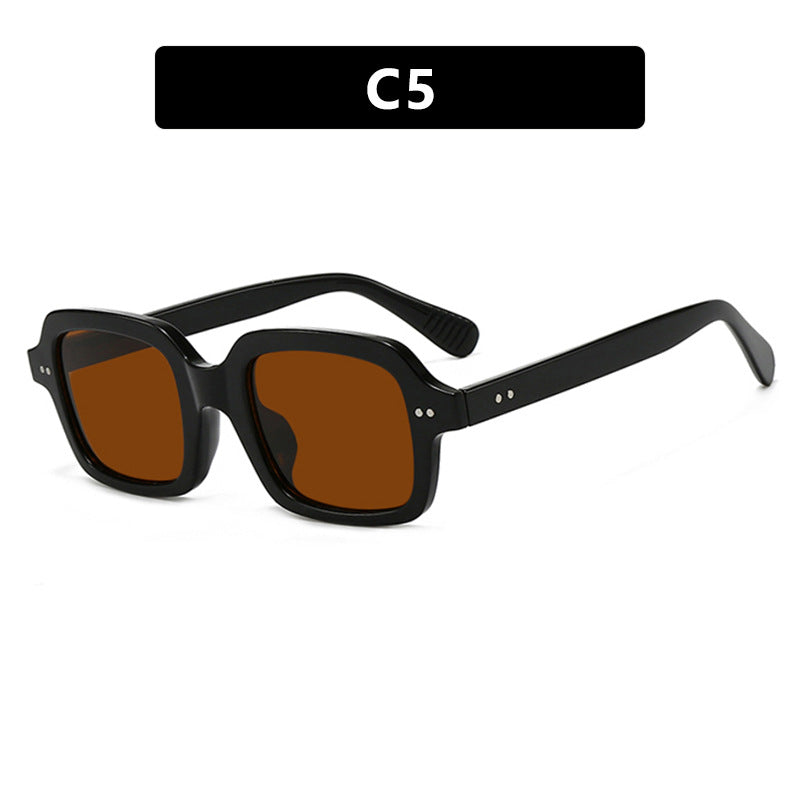 Damen moderne quadratische Sonnenbrille mit breitem Rahmen und elegantem Design Brehn
