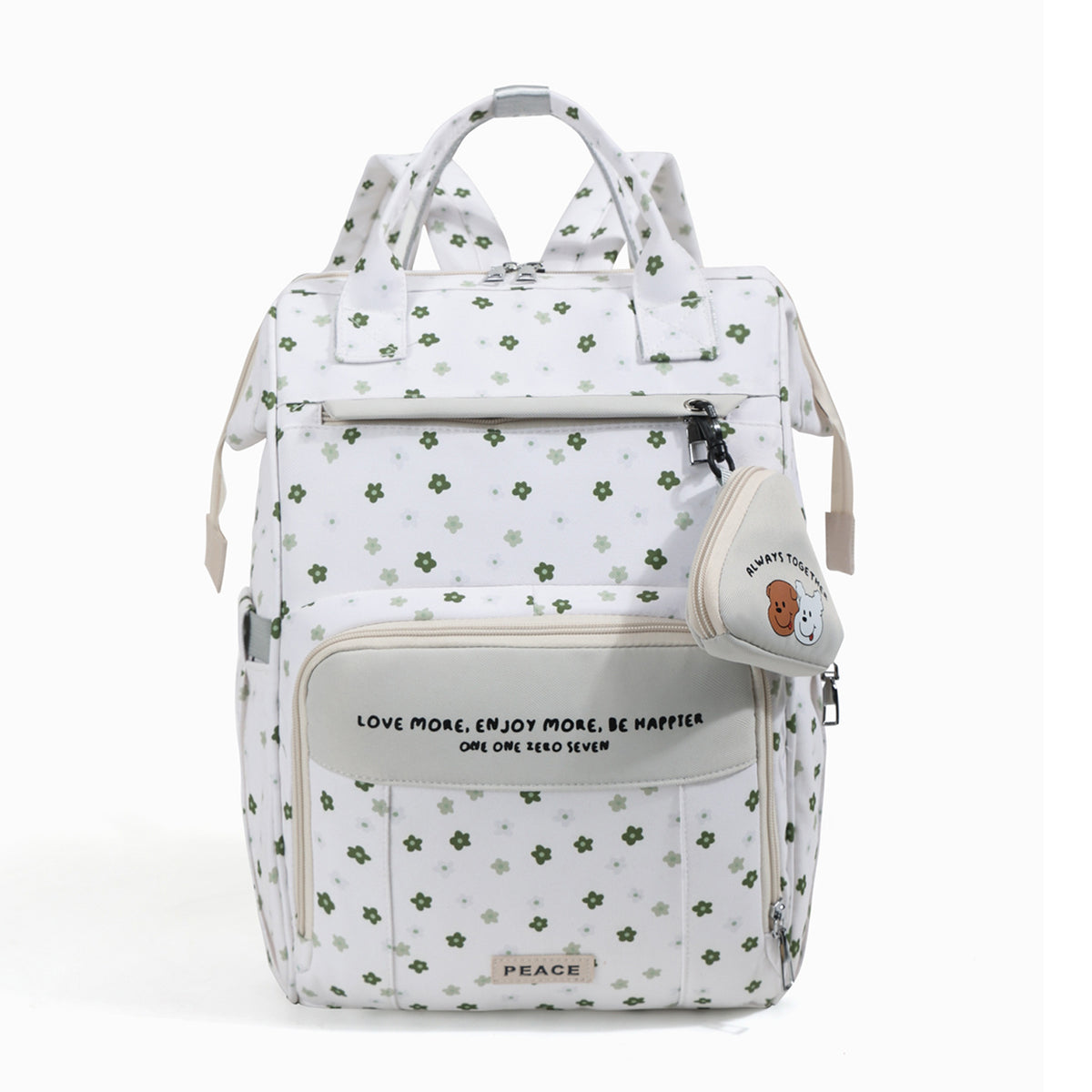 Chic Floral Print Multi-Functional Rucksack Brehn