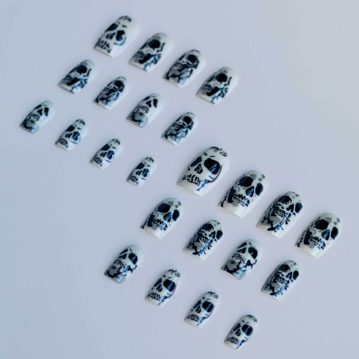 Gothic Skull Nagelkunst Set