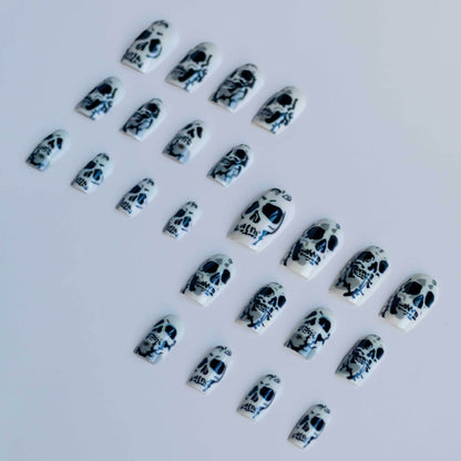 Gothic Skull Nagelkunst Set